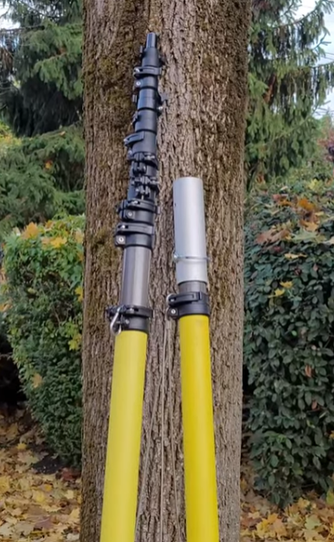 Perche télescopique 100% fibre de carbone 24K